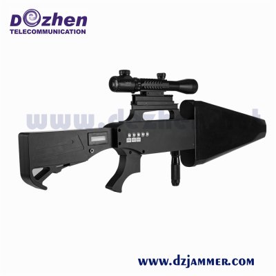 Drone Jammer Device Gun Shape IR Laser Telescope IP55 Waterproof